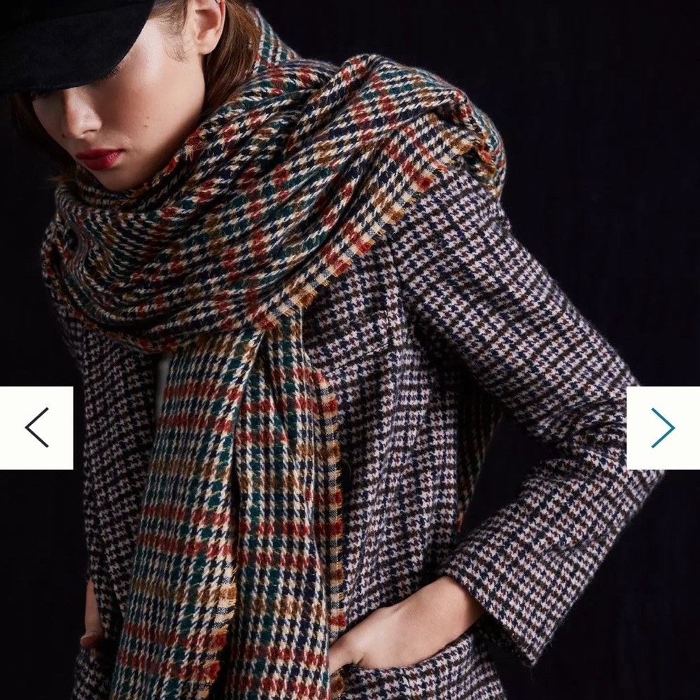 HOUNDSTOOTH SCARF - Picture 3 of 10
